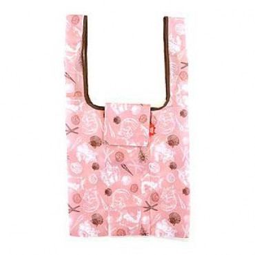 防水背心環保袋 [貝殼]・粉紅色